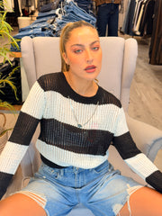 סריג שחור לבן