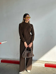 מכנס גינס לואי חום