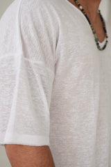 חולצת פשתן ביצה