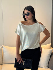 חולצת לורקס פתח בכתף