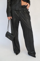 Zvoov 102 דמוי עור מכנס