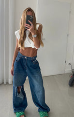 מכנס גינס ליהי כחול