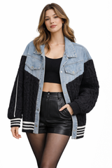 ג׳קט בשילוב סריג