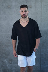 חולצת פשתן ביצה