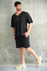 פשתן קצר מכנס