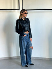 מכנס גינס ליהי כחול