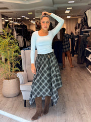 חצאית משבצות