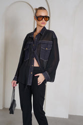 חולצה שיפון ג׳ינס