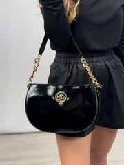 תיק לק שרשרת משולב זהב