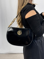 תיק לק שרשרת משולב זהב