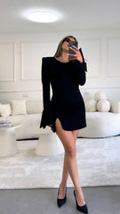 שמלה שסע נטלי שוולי