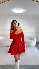 שמלה אדומה נטלי שוולי