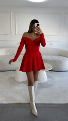 שמלה אדומה נטלי שוולי