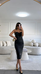 סטרפלס דמוי עור נטלי שוולי