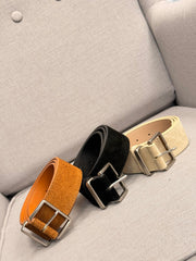 חגורת זמש עבה